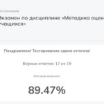 Методика оценивания учебных достижений учащихся