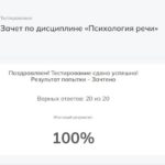 Психология речь ответы на онлайн тест Педкампус