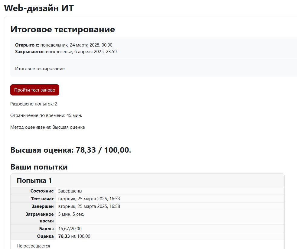 Web It Ru Web-дизайн ИТ – итоговый тест Витте ☛ Helpstudent24.ru
