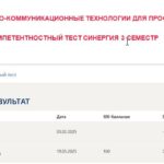Информационно-коммуникационные технологии для профессиональной деятельности. Итоговый и компетентностный тесты