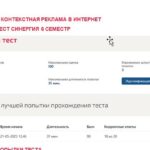 Медийная и контекстная реклама в интернет. Итоговый тест