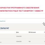 Технология разработки программного обеспечения. Итоговый и компетентностный тесты