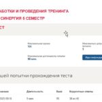 Методика разработки и проведения тренинга. Итоговый тест