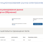 Основы функционирования рынка электроэнергии