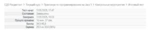 Практикум по программированию на Java 1- тесты Росдистант