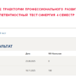 Индивидуальные траектории профессионального развития. Итоговый и компетентностный тесты