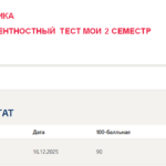 Техническая механика. Итоговый и компетентностный тесты