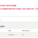 Введение в технологию блокчейн - промежуточные 1-7, итоговый и компетентностный тесты