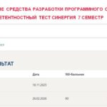 Инструментальные средства разработки программного обеспечения, итоговый и компетентностный тест