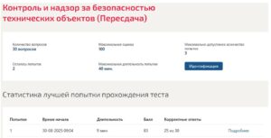 Контроль и надзор за безопасностью технических объектов