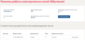 Режимы работы электрических сетей