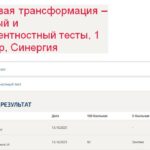 Цифровая трансформация – итоговый и компетентностный тесты