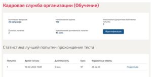Кадровая служба организации