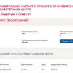 Технология планирования учебного процесса по физической культуре в средней образовательной школе, итоговый тест
