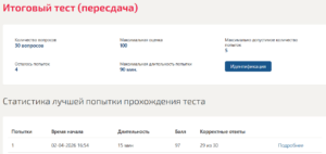 Уголовное право итоговый тест