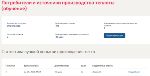Потребители и источники производства теплоты