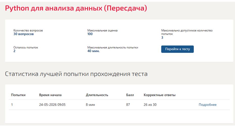 Инструменты анализа данных – 5 семестр, МОИ (МТИ) Инструменты анализа данных