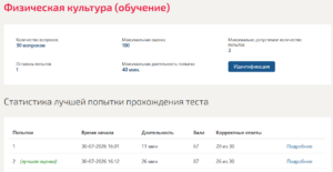 Физическая культура Синергия 4 семестр Физическая культура