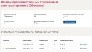 Основы производственных отношений в электроэнергетике, 2 семестр – МТИ Основы производственных отношений в электроэнергетике