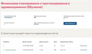 Финансовое планирование и прогнозирование в здравоохранении – 5 семестр, МОИ (МТИ)