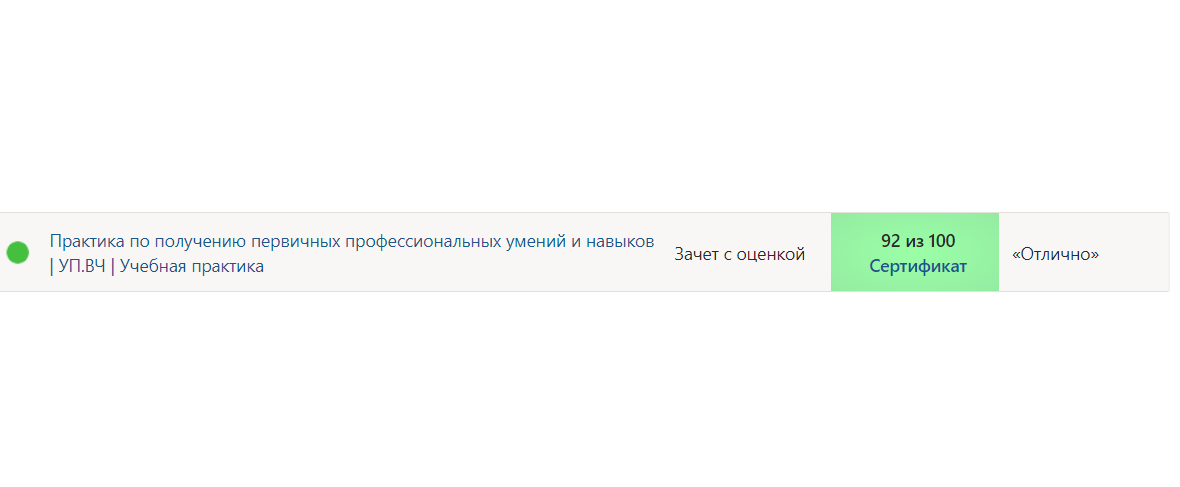 Практика учебная Синергия