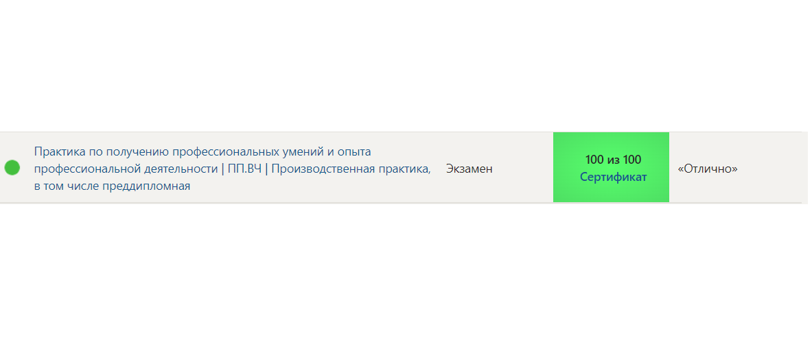 Практика по получению профессиональных умений и опыта профессиональной деятельности - Синергия
