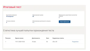 Клиентоориентированность. Итоговый тест