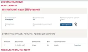 Иностранный язык. 1 семестр. МОИ (МТИ) Иностранный язык