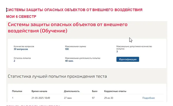 Системы защиты опасных объектов от внешнего воздействия