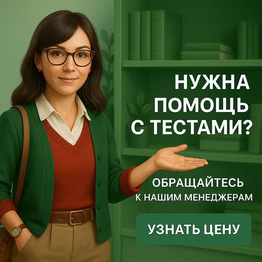 Нужна помощь с тестами? Обращайтесь к нашим менеджерам