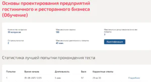 Основы проектирования предприятий гостиничного и ресторанного бизнеса