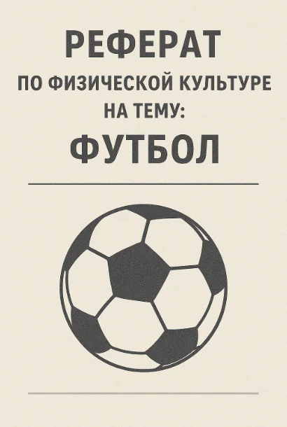 Футбол Футбол- реферат
