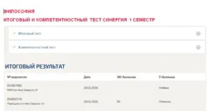 Философия, итоговый и компетентностный тест – 1 семестр. Синергия Философия, итоговый и компетентностный тест