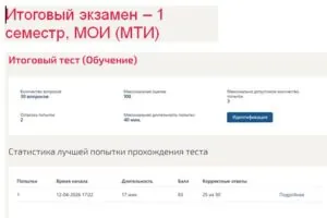 Итоговый экзамен Менеджмент – 1 семестр, МОИ (МТИ) Итоговый экзамен по менеджменту